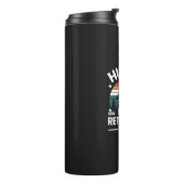 Wander-Rentnerplan Lustiger Spruch Thermosbecher (Nach links gedreht)