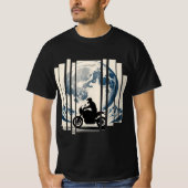 Wander, Ride, wiederholen moto boho T-Shirt (Vorderseite)