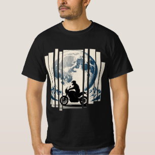 Wander, Ride, wiederholen moto boho T-Shirt