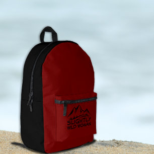 Wander-Rucksack in Rot für Naturfreunde Bedruckter Rucksack