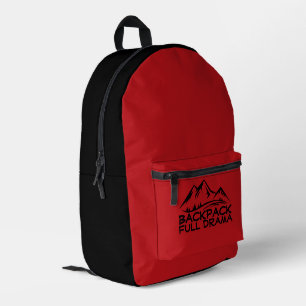 Wander-Rucksack mit lustigem Wander-Zitat Bedruckter Rucksack