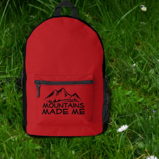Wander-Rucksack mit lustigem Wanderzitat Bedruckter Rucksack