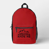 Wander-Rucksack mit lustigem Wanderzitat Bedruckter Rucksack (Vorderseite)