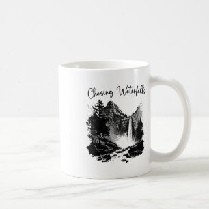 Wander-T-Shirts Wandern Wasserfälle jagen Wanderer Kaffeetasse