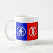 Wander-Tier-Wegmarkierungen Kaffeetasse (Links)