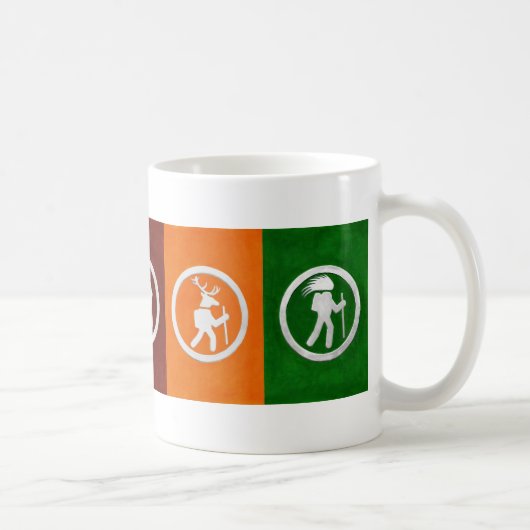 Wander-Tier-Wegmarkierungen Kaffeetasse (Rechts)