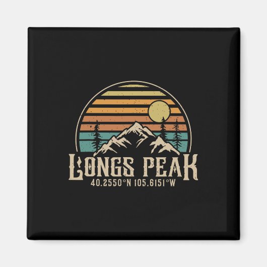 Wander-Tourist Colorado Wandern Berg Longs Pe Magnet (Vorne)