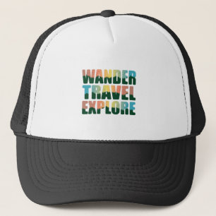 Wander Travel Exploration - Travel Lover Truckerkappe