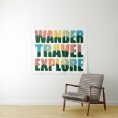 Wander Travel Exploration - Travel Lover Wandteppich (Beispiel (Horizontal))