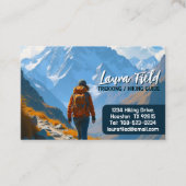 Wander- Trekkingführer Visitenkarte (Vorderseite)
