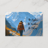 Wander- Trekkingführer Visitenkarte (Rückseite)