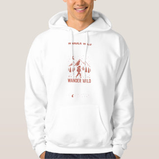 Wander Wild – Red Mountain Abenteuer Grafik Hoodie