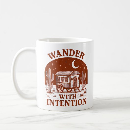 Wander With Intention Desert Wagon Adventure Kaffeetasse (Links)