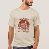 Wander With Intention Desert Wagon Adventure T-Shirt (Vorderseite)