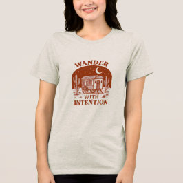 Wander With Intention Wüstenwagen-Abenteuer Tri-Blend Shirt