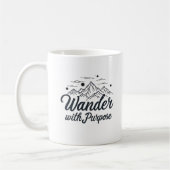 Wander with Purpose - Mountain Adventure Kaffeetasse (Links)