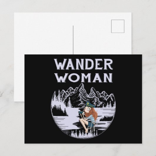Wander Woman Postkarte (Vorne/Hinten)