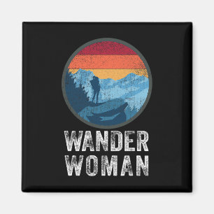 Wander Woman Vintage Take A Hike Klettern Wandern Magnet