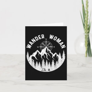 Wander Woman Wandern Abenteuer Camping Frauen Stra Karte