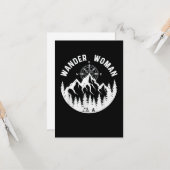 Wander Woman Wandern Karte (Vorderseite/Rückseite Beispiel)