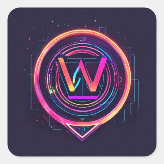 Wander Wwise Quadratischer Aufkleber (Vorderseite)