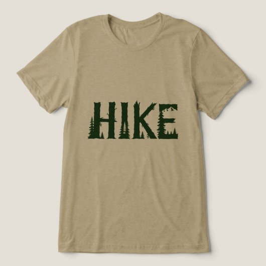 Wanderabenteuer im Freien Tri-Blend Shirt (Design Vorderseite)