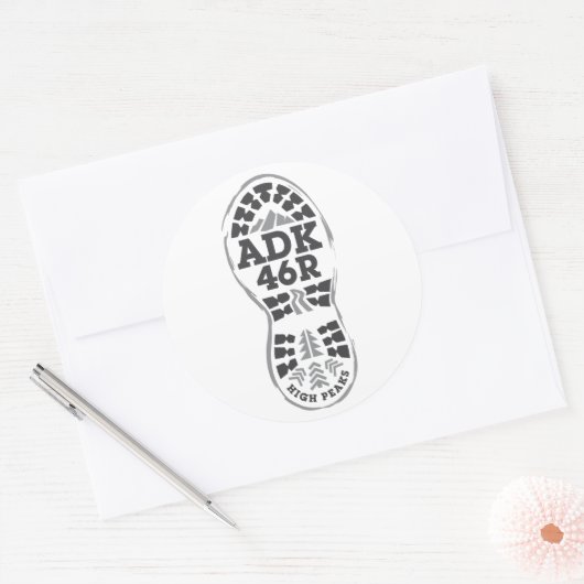 WanderADK Runder Aufkleber (Umschlag)