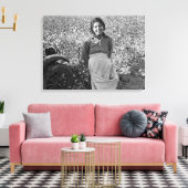 Wanderarbeiter in Cotton Field von Dorothea Lange Leinwanddruck (Insitu (Wohnzimmer))