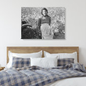 Wanderarbeiter in Cotton Field von Dorothea Lange Leinwanddruck (Insitu (Schlafzimmer))