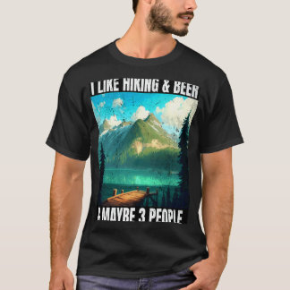 Wanderausrüstung Bier & Wandergipfel Bier Wanderer T-Shirt