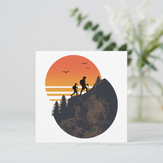 Wanderberg Karte (Stehend Vorderseite)