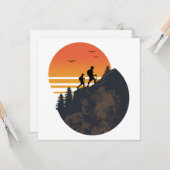 Wanderberg Karte (Vorderseite/Rückseite Beispiel)