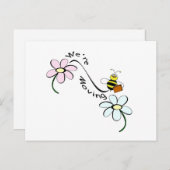 Wanderbiene Ankündigungspostkarte (Vorne/Hinten)