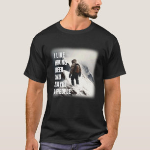 Wanderbier & Wandern Bergwandergipfel Bier h T-Shirt