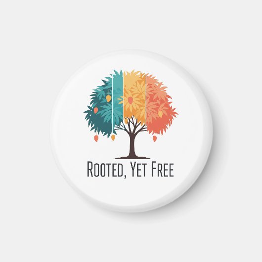 WanderBloom – Artistic Souvenir Magnet from India" (Vorne)