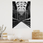 Wanderbrücke Poster (Küche)