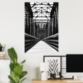 Wanderbrücke Poster (Heimbüro)