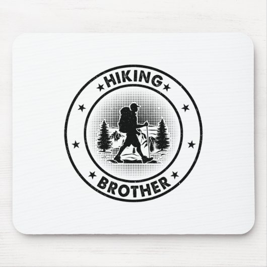 Wanderbruder Bergwanderer Bruder Mousepad (Vorne)