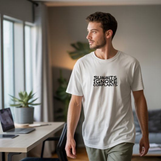 Wandercamping Humor schwarz T-Shirt