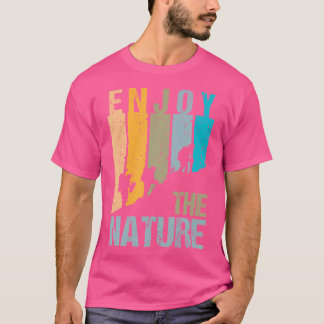 Wanderdesign genießen Natur und Wandern T-Shirt