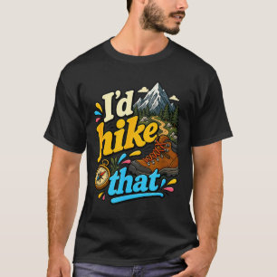 Wandere diesen lustigen Rucksacktouristen Camping T-Shirt