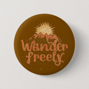 Wandere Frei Boho-Bergsonnenabenteuer Button