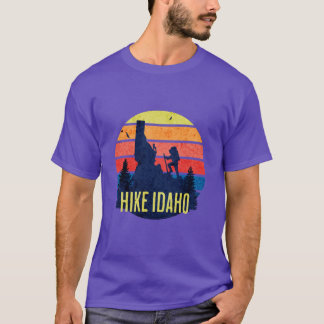 Wandere Idaho Bergliebhaber Retro T-Shirt