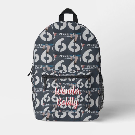 Wandere kühn bedruckter rucksack (Vorderseite)