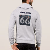 Wandere kühn hoodie (Rückseite)