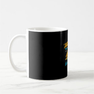 Wandere mehr, sorge dich weniger, lustiger Sommer- Kaffeetasse