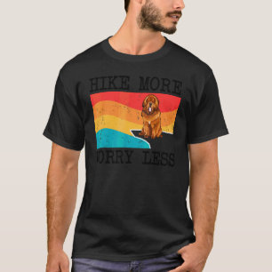 Wandere mehr, sorge dich weniger Tibet-Mastiff-Gra T-Shirt