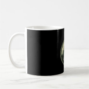 Wandere mehr, sorge dich weniger Wandern Berge Vin Kaffeetasse