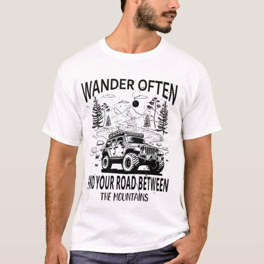 Wandere oft T-Shirt (Vorderseite)