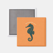 Wanderendes Seepferd Magnet (Vorderseite/Rückseite)